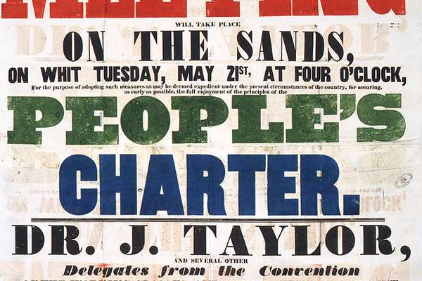 a chartist poster calling for a public meeting in Carlisle