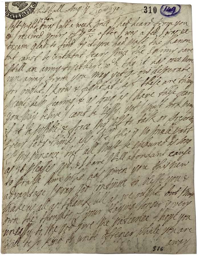 A handwritten letter that fills an entire page. It is written in cursive script and is difficult to read.