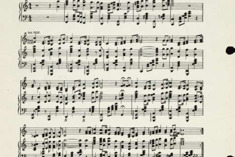 Sheet music for the song 'Back to the Land', 1940