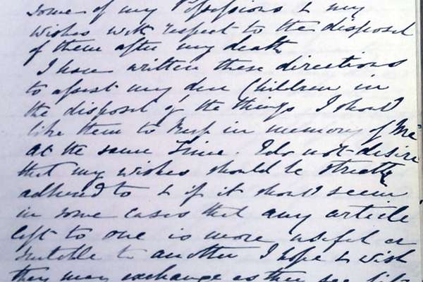 A page of handwritten text from a notebook.
