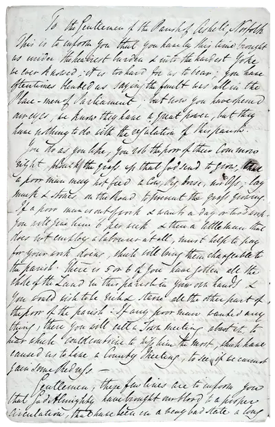 A page of handwriting in black ink.
