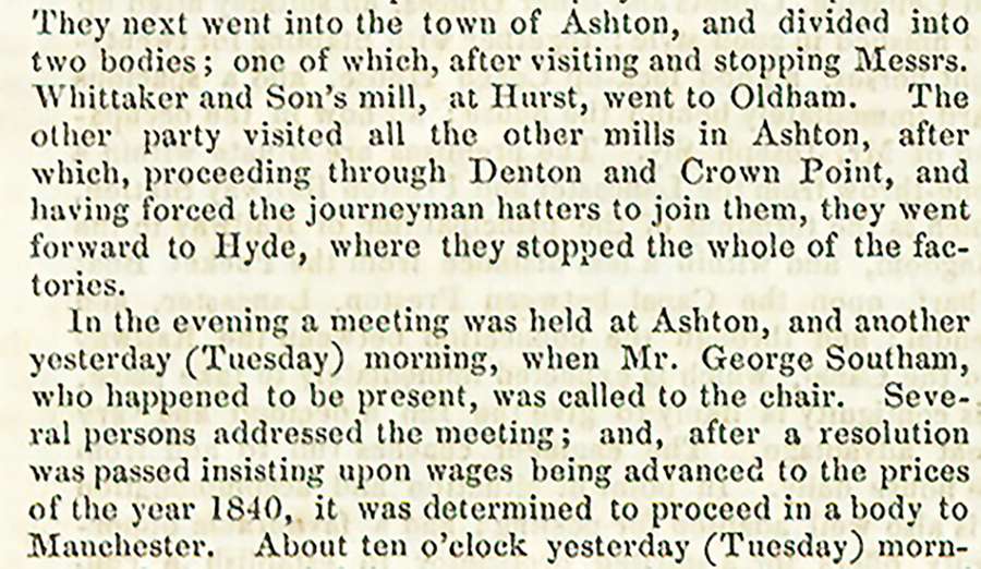 Extract from a printed newspaper.