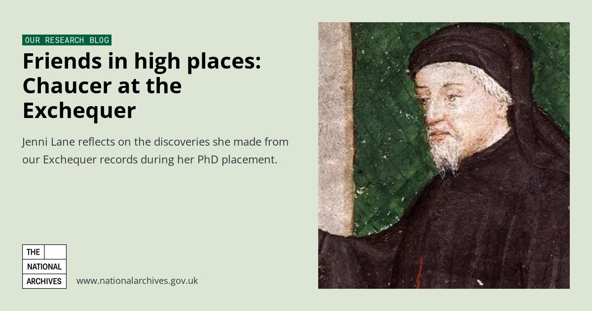 Friends in high places: Chaucer at the... - The National Archives