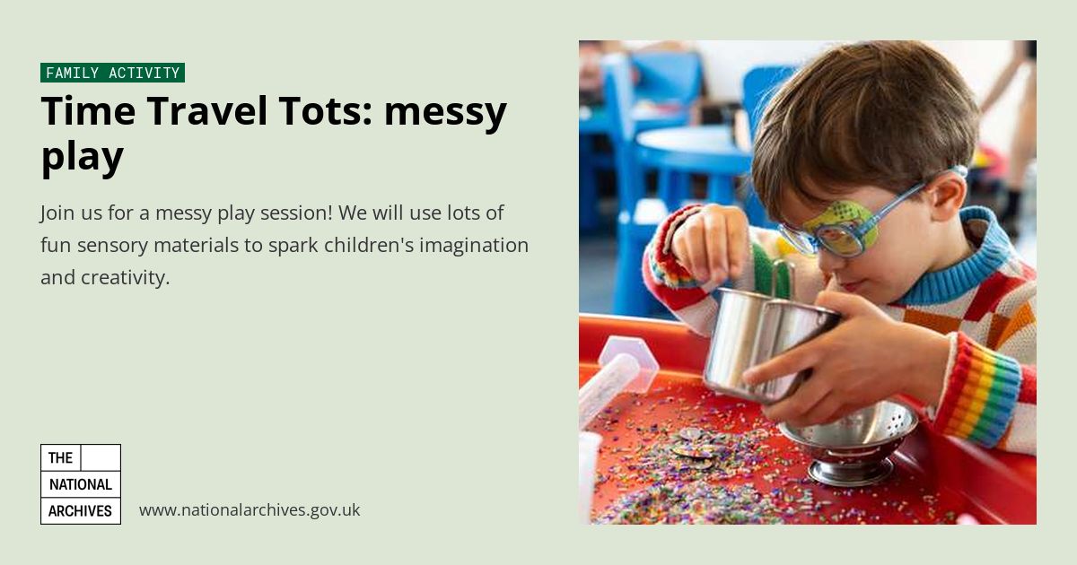 Time Travel Tots: messy play