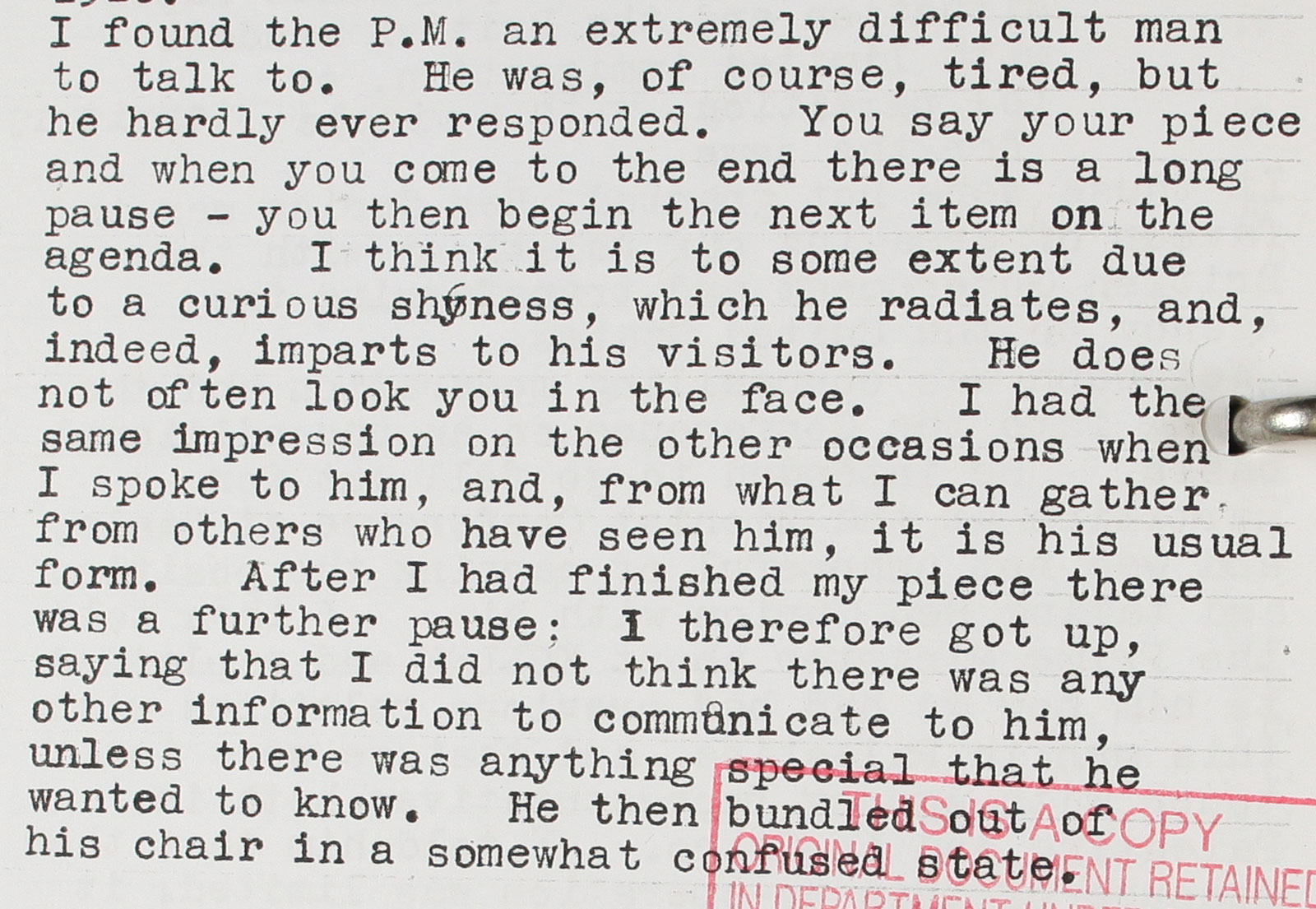 Extract from the diary of Guy Liddell, Deputy Director General of the Security Service, September 1946 to March 1947 (KV 4/468)