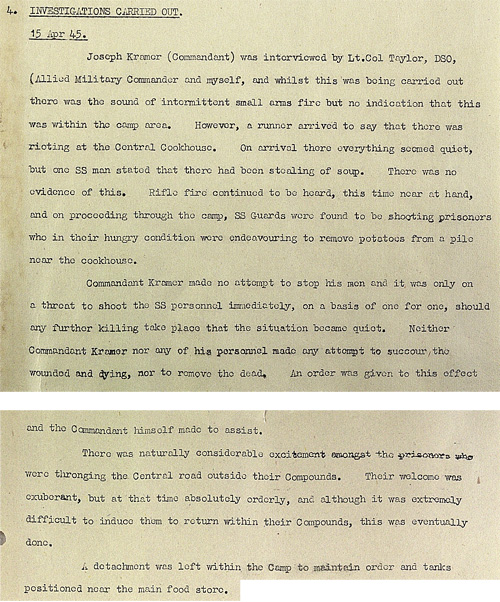 SS guards have to be stopped from shooting prisoners (WO 235/19)
