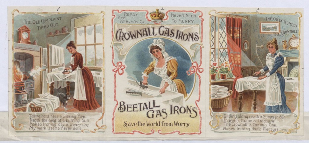 Advertisement for Crownall Gas Irons