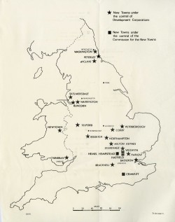 Image of Map of New Towns