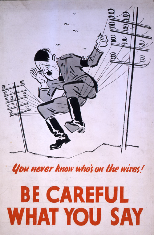 Be careful what you say poster (INF 3/232)