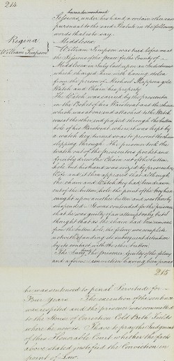 Image of The Crown vs William Simpson