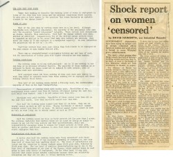 Image of Women report 'censored'