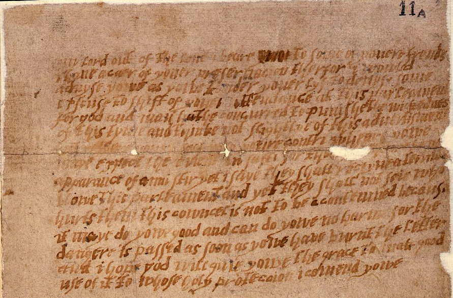 The Monteagle Letter, 1605 (SP14/216/2)
