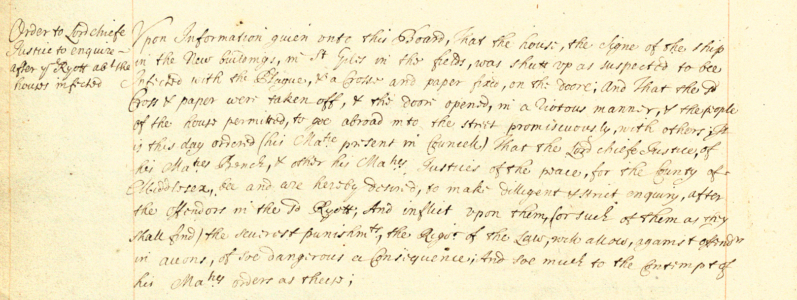 Case discussed at court at Whitehall in the presence of Charles II, 28 April 1665 (PC 2/58)