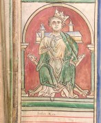 Image of King John by Matthew Paris, 1250-1259