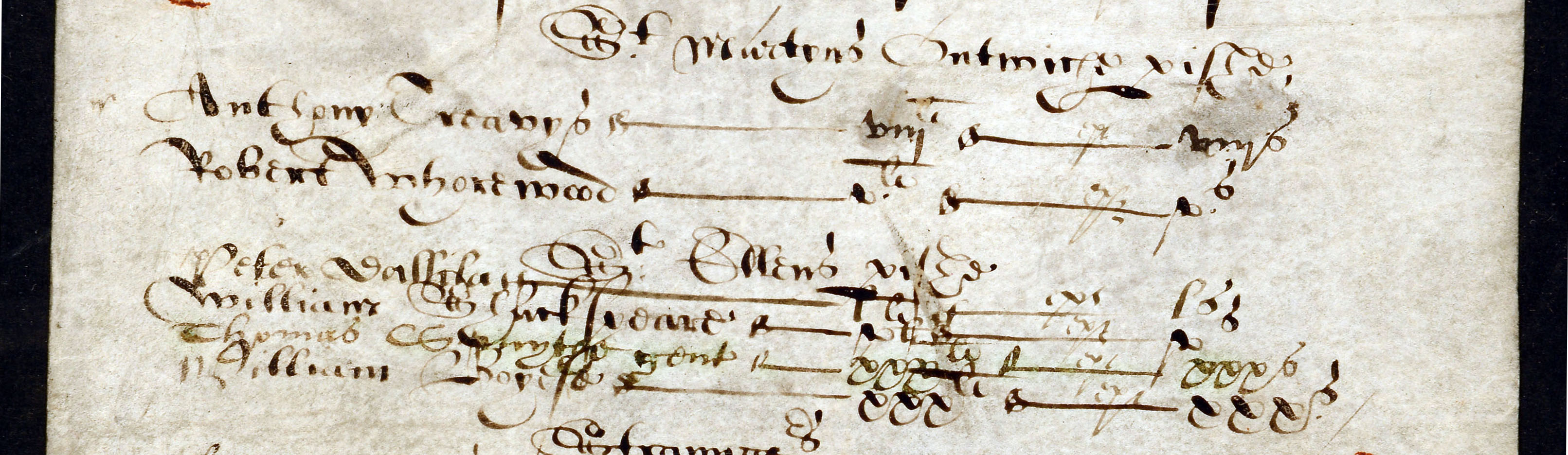 Shakespeare the tax evader: extract from a certificate by London tax commissioners, 1597 (E 179/146 f.354)