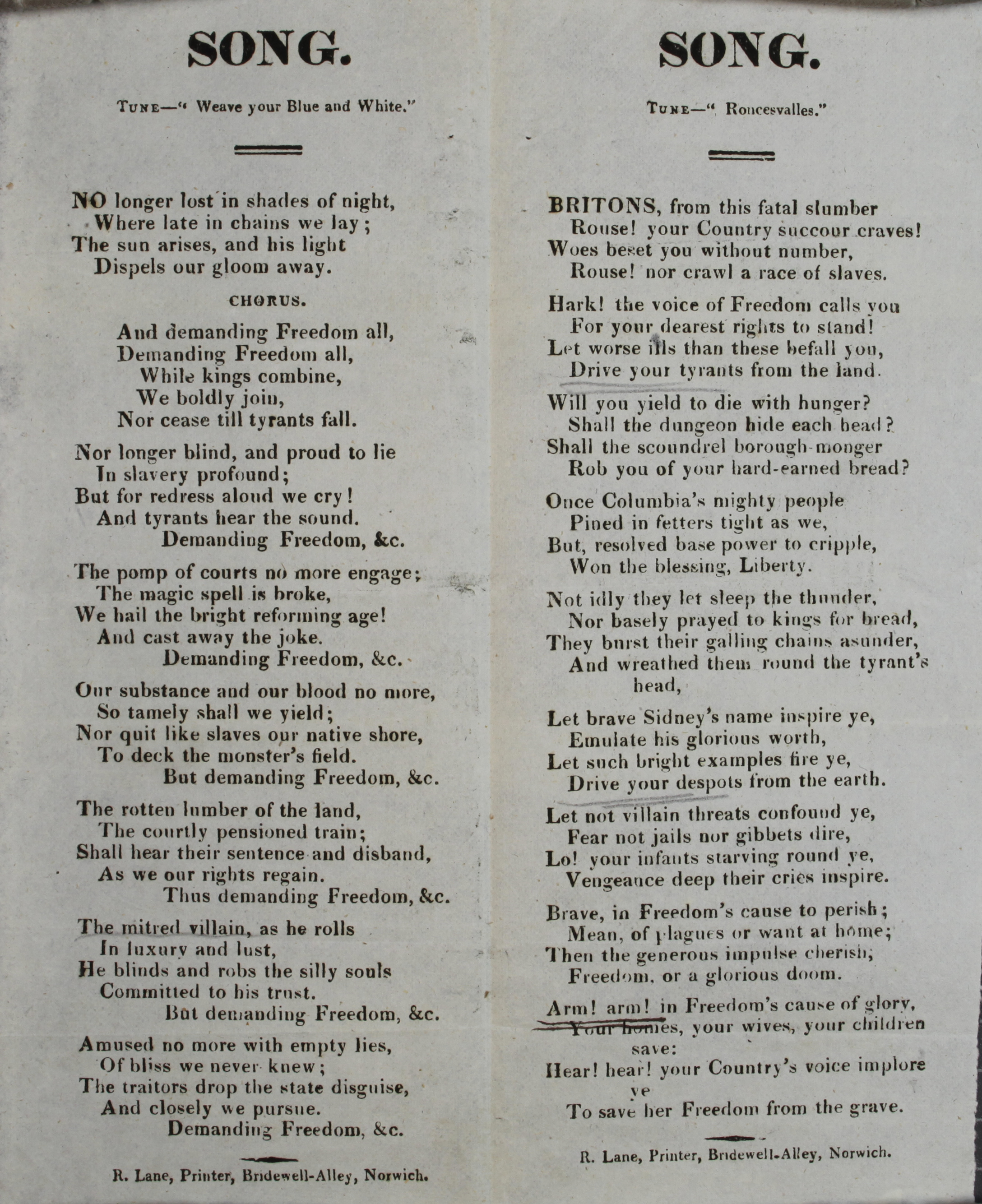 Seditious songs - The National Archives