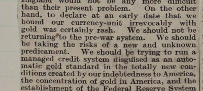 Image of Keynes on the Gold Standard