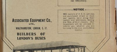 Image of London bus advertisement