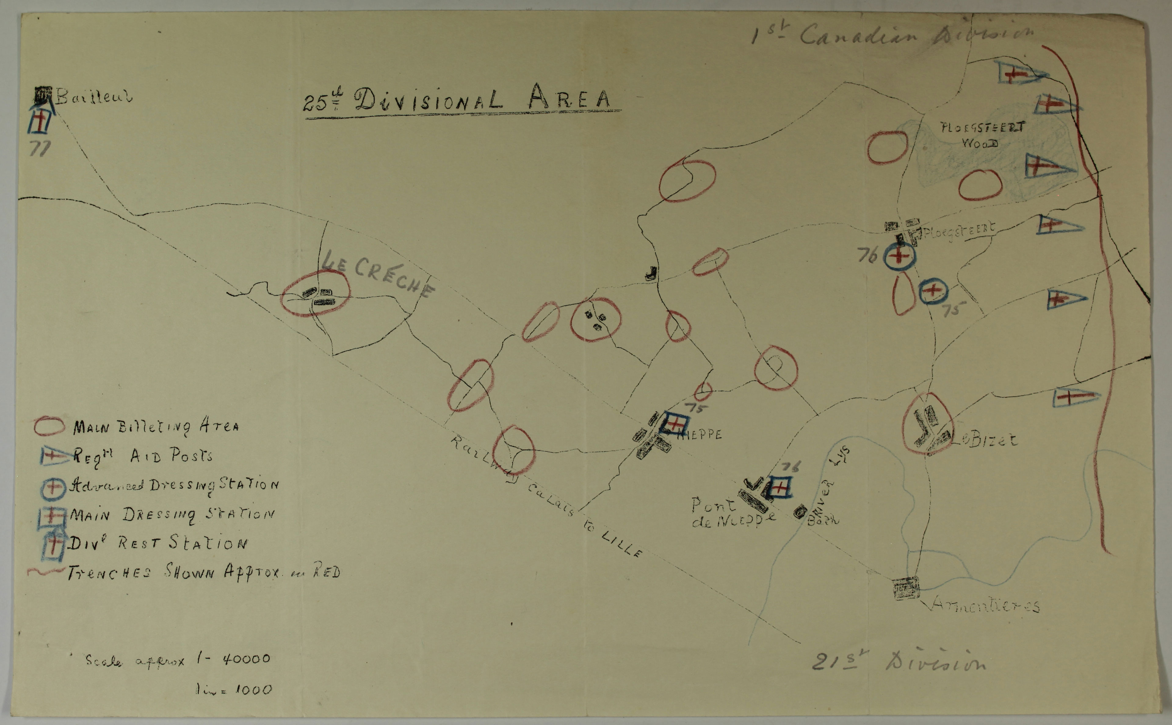 WO95/2399 Map of aid posts