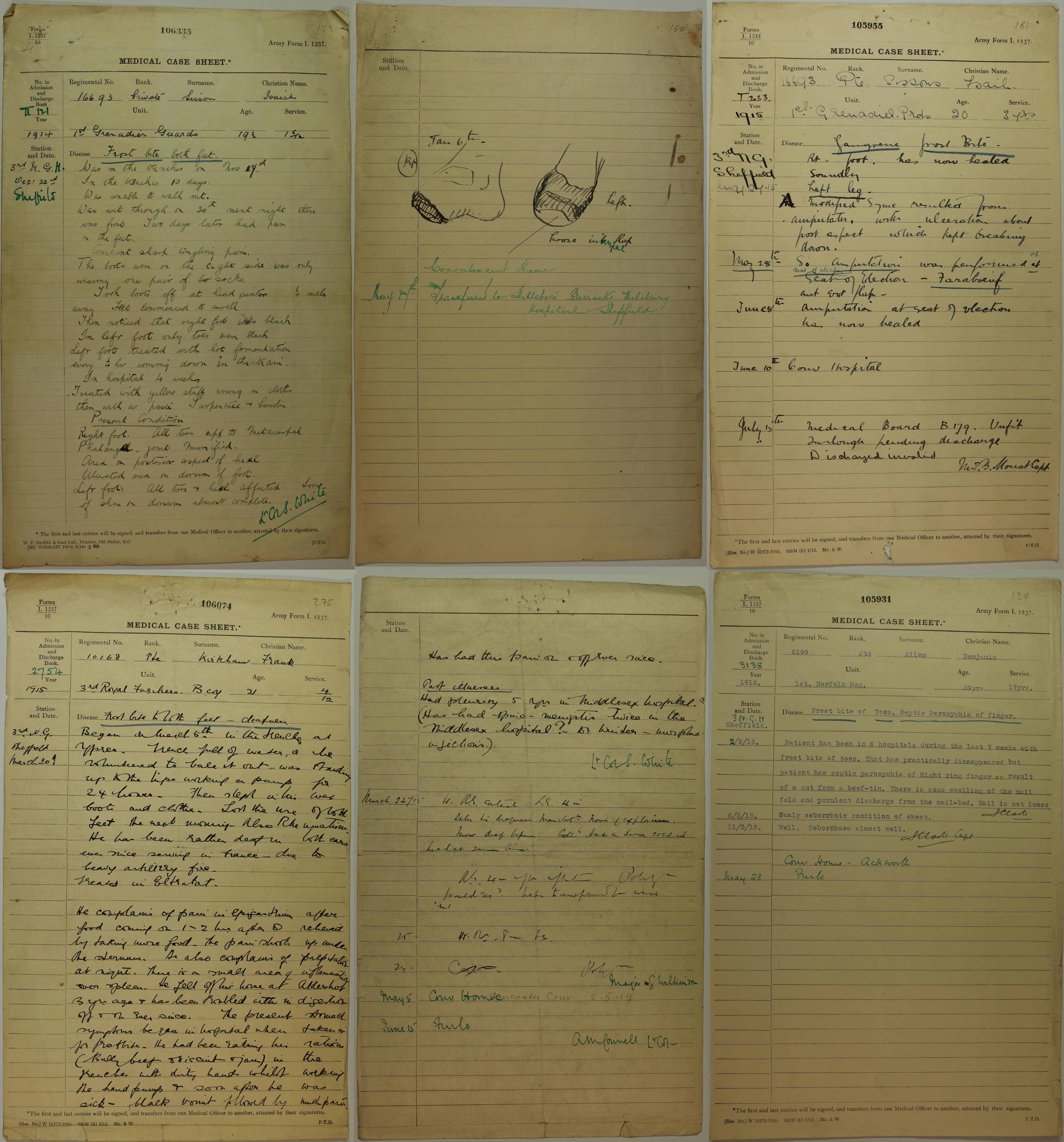 Frostbite Cases The National Archives