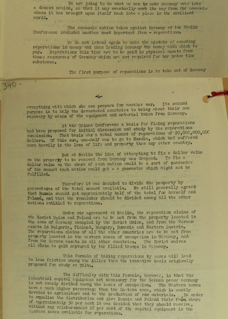 Truman on Potsdam The National Archives