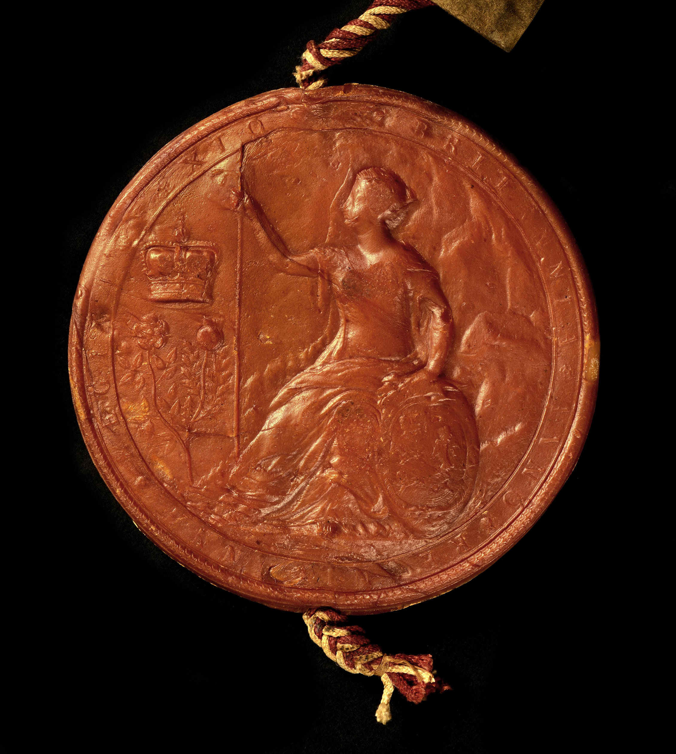 C110/26 Great Seal of Queen Anne reverse, 1711