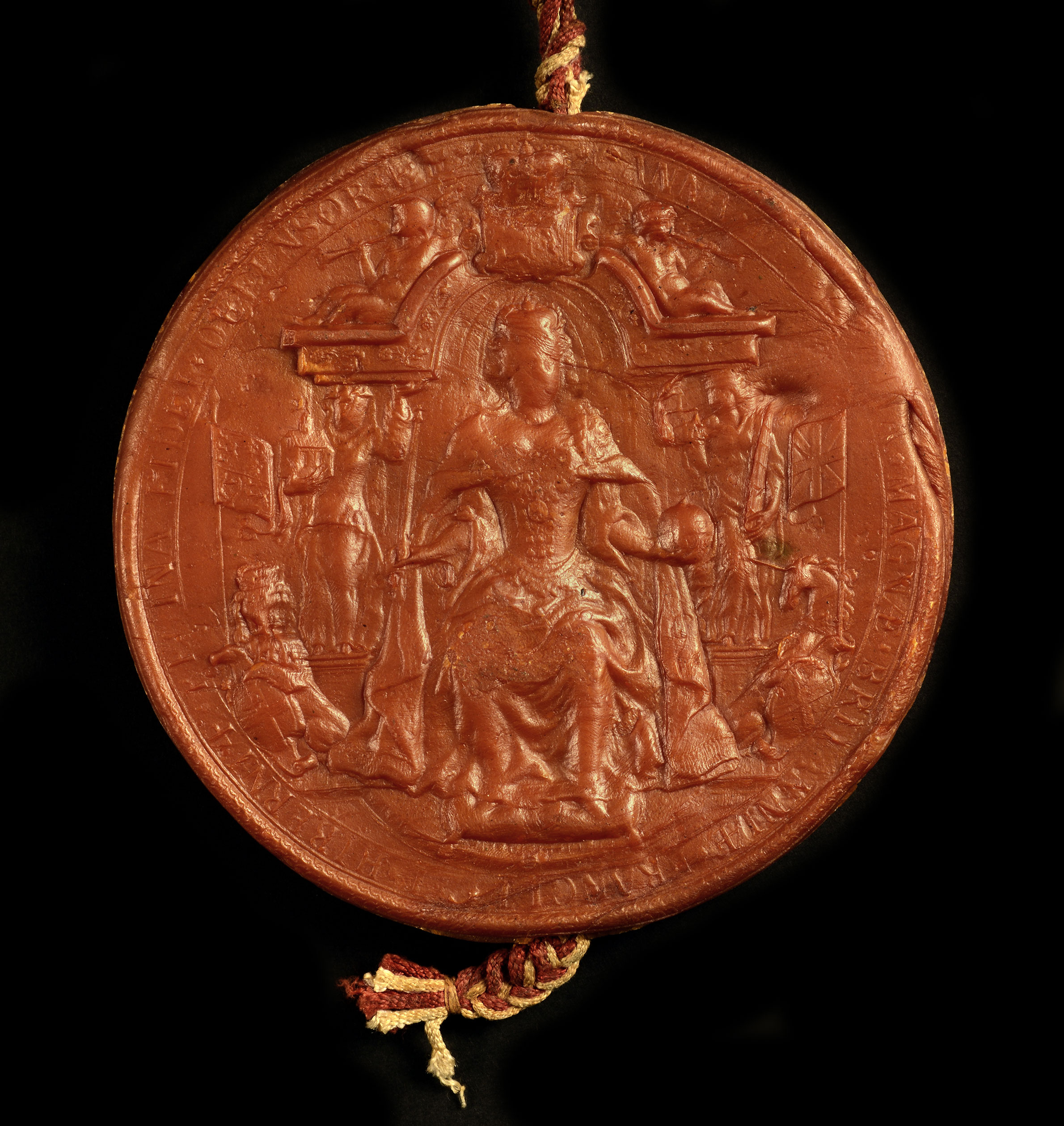 C110/26 Great Seal of Queen Anne obverse