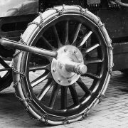 COPY1/475 (307) Close up of a chained wheel