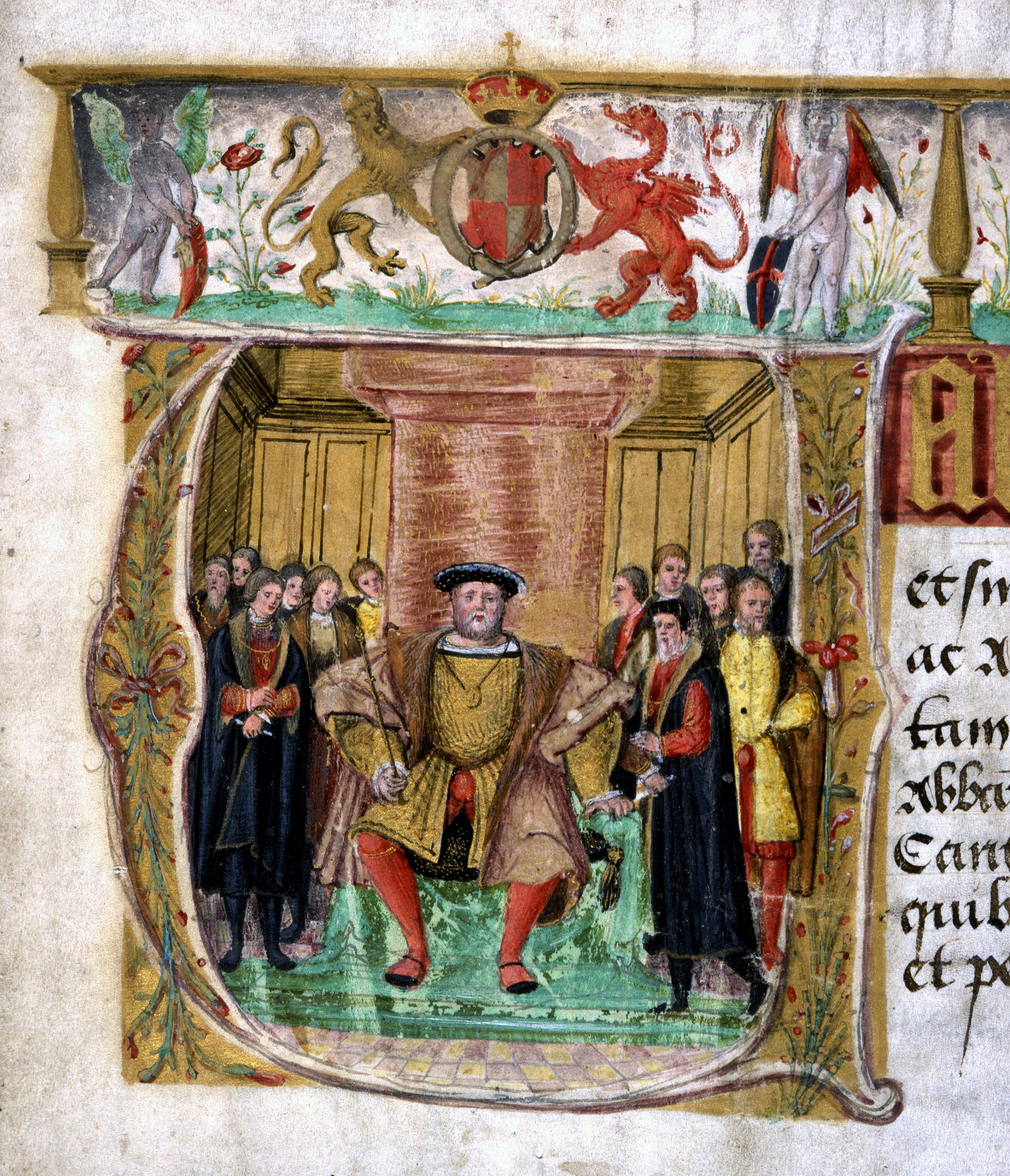 E344/22 f2 Valor Ecclesiasticus illuminated initial 1535