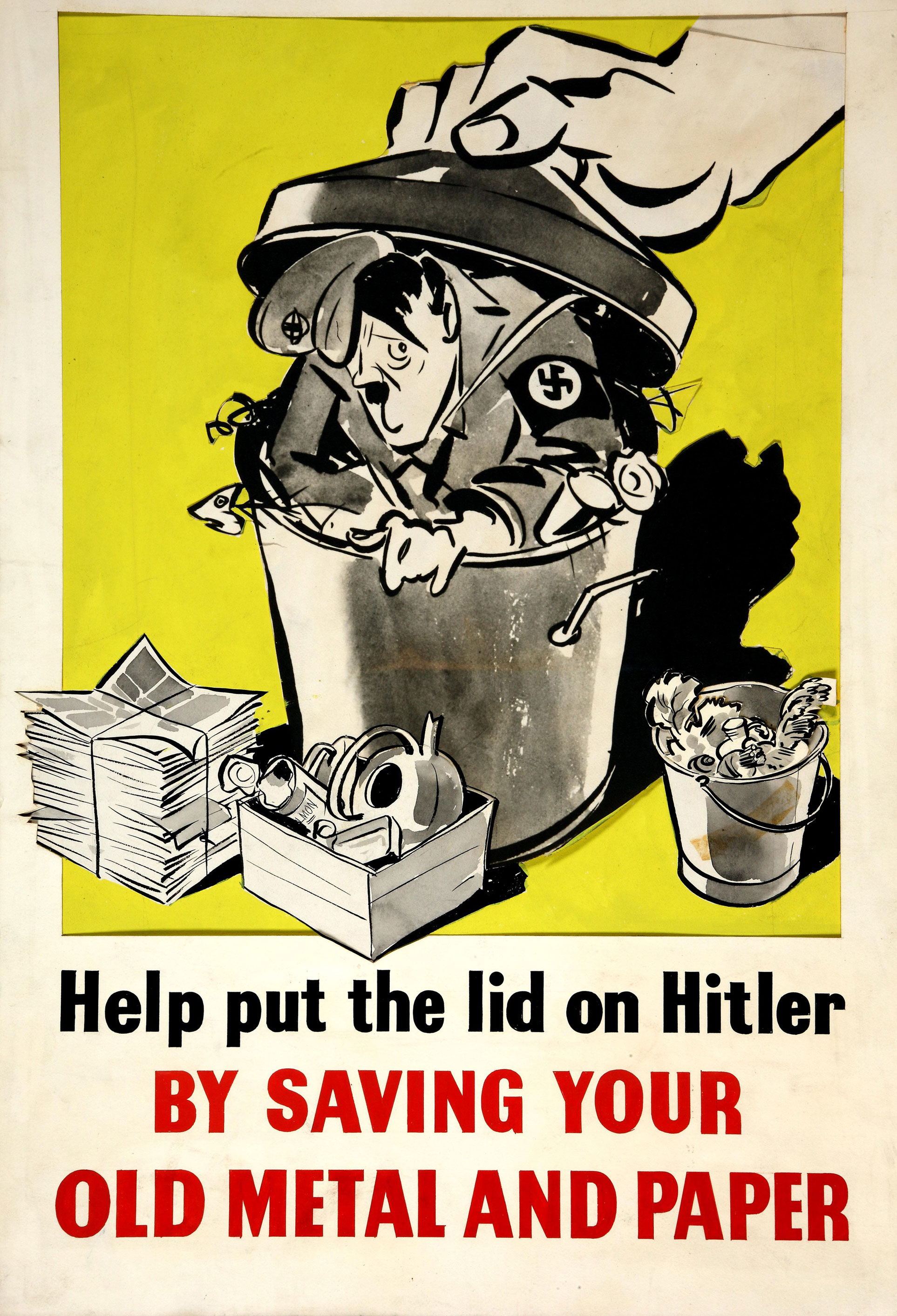 INF3/203 Salvage Help put the lid on Hitler by saving your old metal and paper