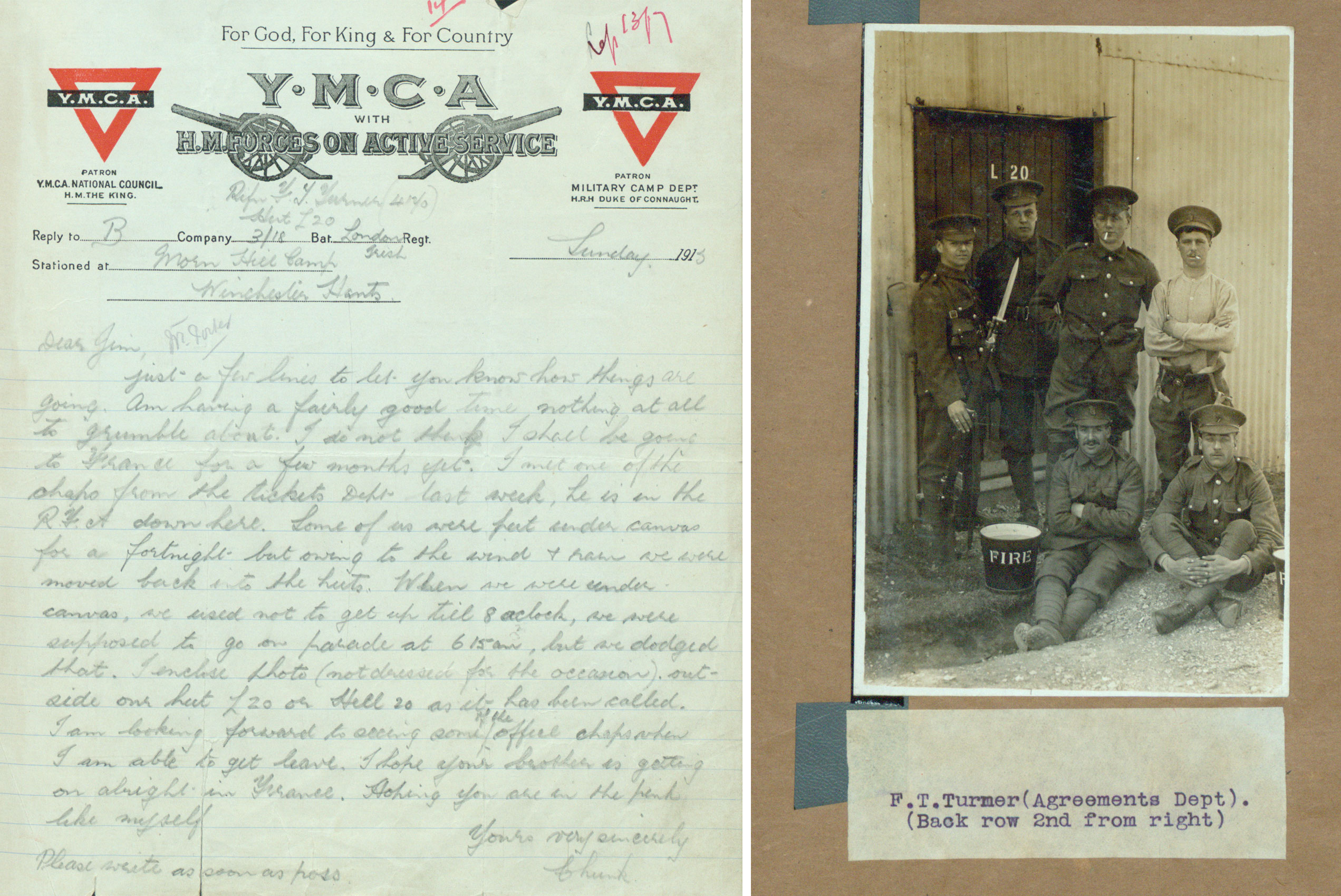 rail253/516 first world war letter 2/46