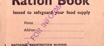 BT131/40 Rationing Adult's Ration Book