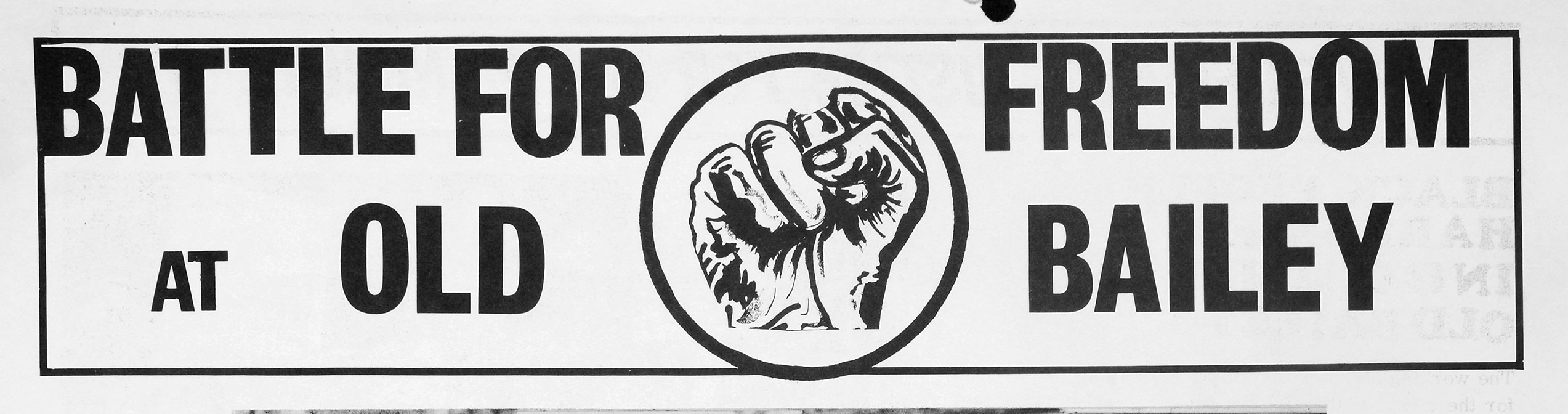 Banner with an image of a fist.