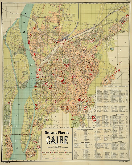 A city plan of Cairo from 1914 (catalogue reference MFQ 1/1379/59). This is a Foreign Office map, extracted from series FO 371 to be stored in series MFQ 1.