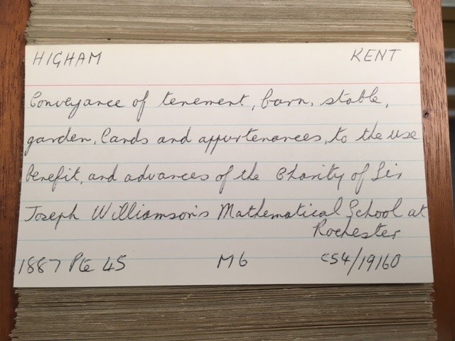 Trust deeds 1870-1905 - the index card provides the full document reference - in this instance it's C 54/19160.