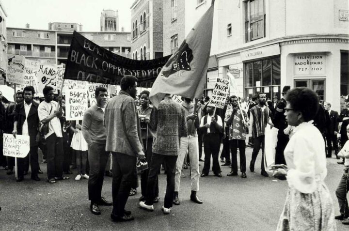 Black Power demonstration in Notting Hill, London 1970 (catalogue reference: MEPO 31/21).