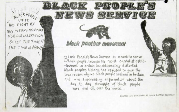 Image of Black Panther movement newspaper 1970 (catalogue reference: MEPO 31/21).