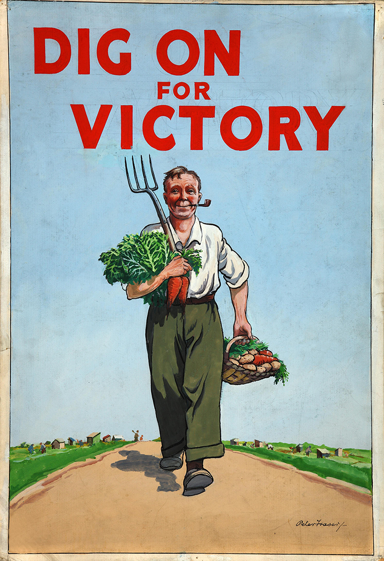 UK accessories Grow your own food World War II Propaganda poster 