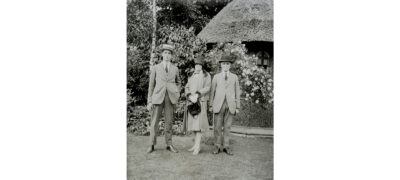 Image of Herbert Stead Waddington, Miss Hirst and Herbert Waddington Senior