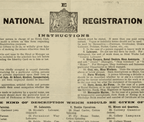 1939 Register - The National Archives