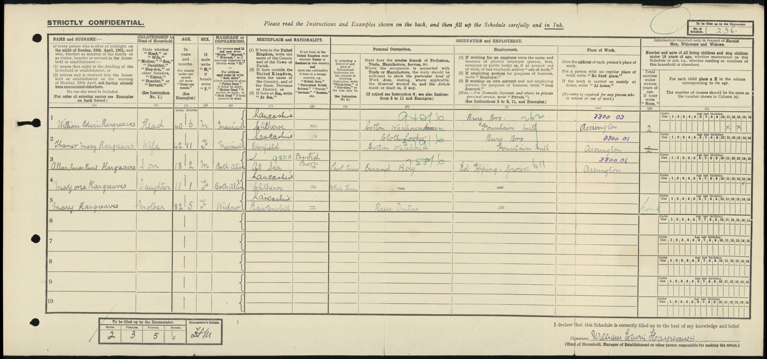 68 Park Road census entry