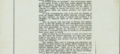 Image of A response to Powell’s speech 1968