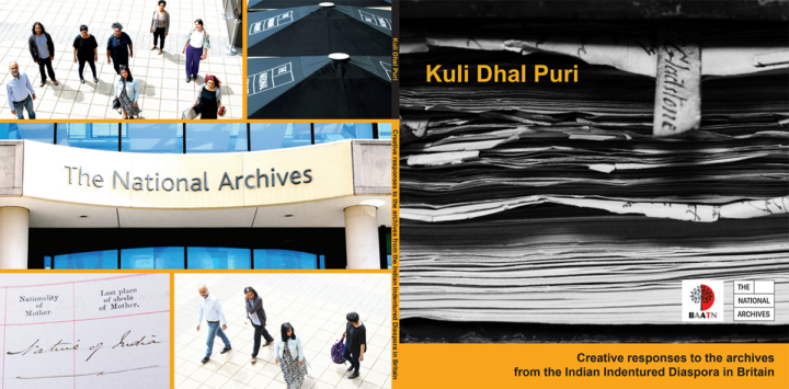 PDF cover of anthology titled "Kuli Dhal Puri: Creative responses to the archives from the Indian Indentured Diaspora in Britain".
