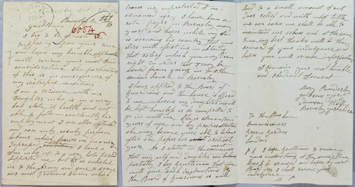 Written text on paper.
