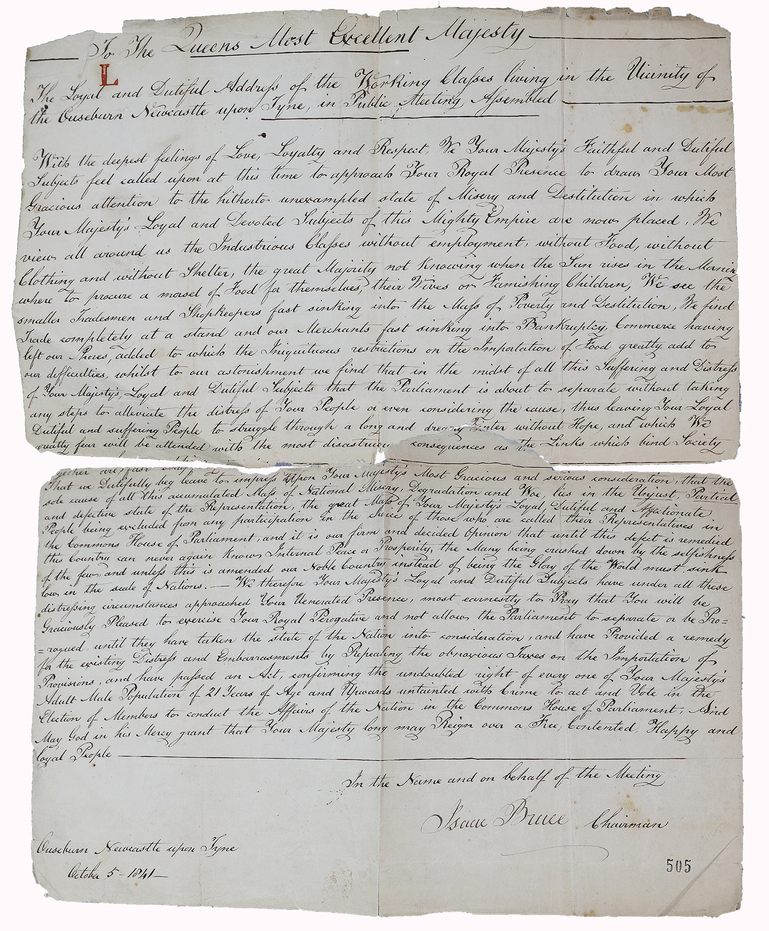 Handwritten text on paper.