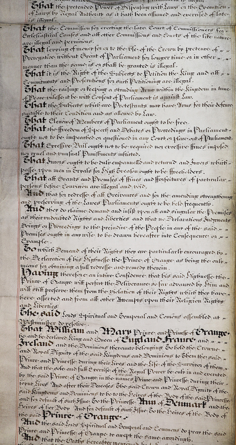 Printed text on paper.
