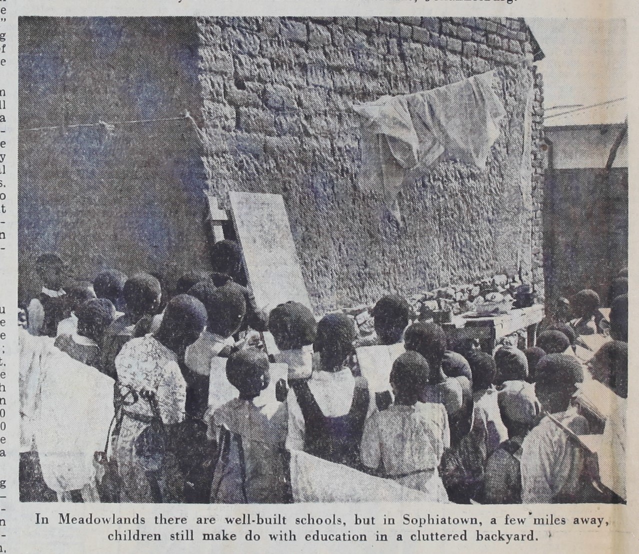 photograph of a Bantu school
