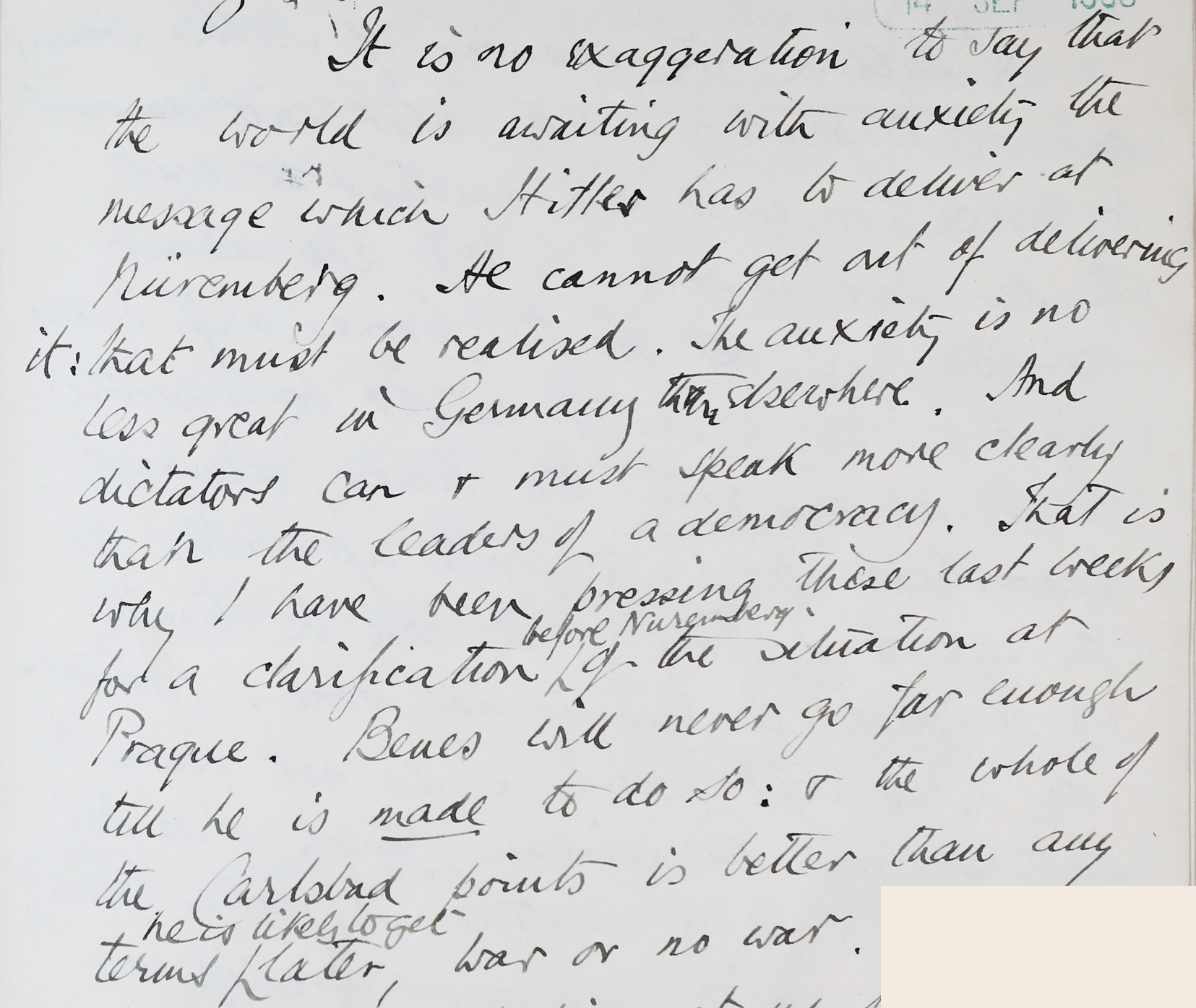 Handwritten text on paper.