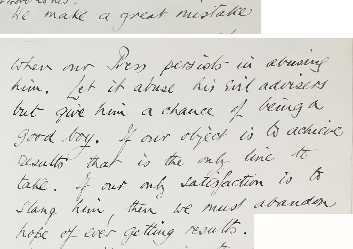 Handwritten text on paper.
