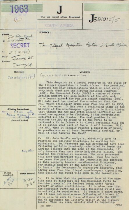 Page with typed text.